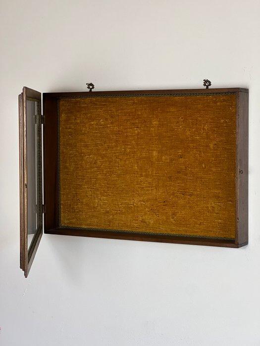Vitrine - Glas, Hout - Teca in legno, Antiek en Kunst, Curiosa en Brocante
