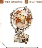 Robotime Lichtgevende Globe modelbouw DIY Miniatuur Knuts..., Verzenden, Nieuw