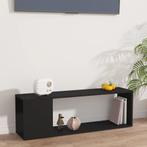 vidaXL Tv-meubel 100x24x32 cm bewerkt hout zwart, 100 tot 150 cm, Verzenden, Nieuw, Minder dan 25 cm
