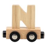 Houten lettertrein in naturel hout – losse letter N om de., Kinderen en Baby's, Speelgoed | Houten speelgoed, Ophalen of Verzenden