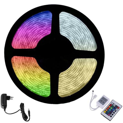LED Strip Set RGB - 5 Meter - 12V - Waterdicht IP65 -, Huis en Inrichting, Lampen | Overige, Nieuw, Ophalen of Verzenden
