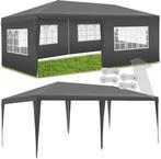 tectake® Tuinpaviljoen 3x6 m - 5 Afneembare zijpanelen met v, Tuin en Terras, Verzenden, Nieuw