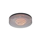 Plafondlamp zwart met smoke glas 35,5cm incl. LED dimbaar -, Huis en Inrichting, Lampen | Plafondlampen, Nieuw, Kunststof, Modern