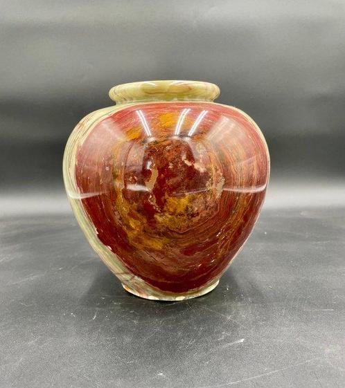 Vaas - Indrukwekkende Vaasje van Natuurlijke Onyx -, Antiek en Kunst, Curiosa en Brocante