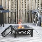 TRUUSK 3-in-1 Vuurplaats Vuurplaats Met Vonkenvanger Grillro, Tuin en Terras, Verzenden, Nieuw