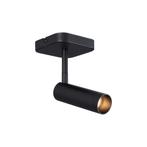 Moderne plafondspot zwart rond GU10 35mm draai- en, Nieuw, Overige materialen, Modern