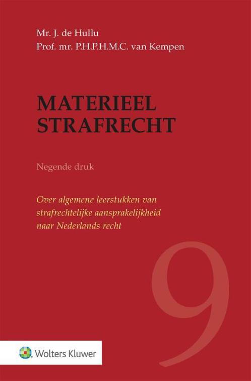 Materieel strafrecht, 9789013173512, Boeken, Studieboeken en Cursussen, Zo goed als nieuw, Verzenden