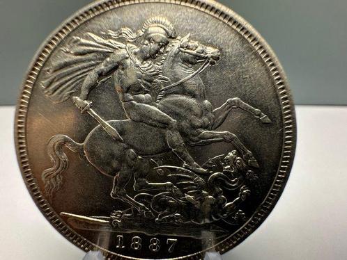 Verenigd Koninkrijk. Victoria. 1 Crown 1887 (Zonder, Postzegels en Munten, Munten | Europa | Niet-Euromunten