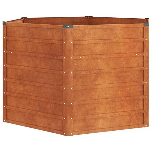 Grote Cortenstaal Plantenbak - 129cm! Retourdeal - Super..., Tuin en Terras, Bloembakken en Plantenbakken, 60 cm of meer, 100 cm of meer
