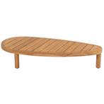 Finn lounge tuintafel 125x63x25 cm teak pebble shaped 4, Ophalen of Verzenden, Nieuw