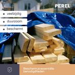 2dekans | Perel Dekzeil - Blauw/Zwart - Ultrasterk - 5 X 8 M, Doe-het-zelf en Verbouw, Zeil en Folie, Ophalen of Verzenden, Nieuw