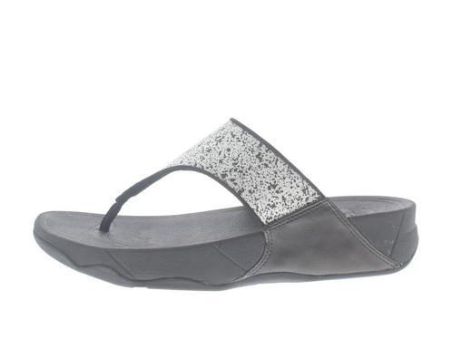 -14% FitFlop  FitFlop Lulu glitter splash wide fit  maat 41, Kleding | Dames, Schoenen, Slippers, Zwart, Nieuw, Verzenden