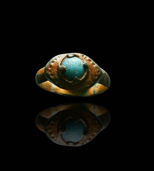 Post-middeleeuws Brons Draagbare prachtige DUIVELS OOG, Sieraden, Tassen en Uiterlijk, Antieke sieraden