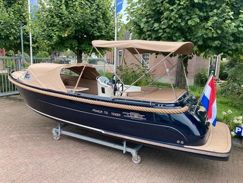 Primeur 715 met Suzuki 60 pk. | Vaarklaar |, Watersport en Boten, Sloepen, Buitenboordmotor, 50 tot 70 pk, 6 meter of meer, Benzine
