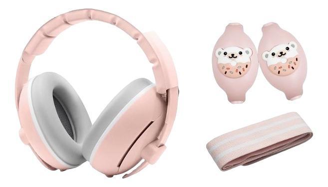 Youha Roze 0-4 jaar 2-in-1 Gehoorbeschermer, Kinderen en Baby's, Overige Kinderen en Baby's, Nieuw, Verzenden