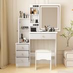 Nieuw-Makeuptafel-135x89x40cm, Ophalen, 100 tot 150 cm, Nieuw, 50 tot 100 cm