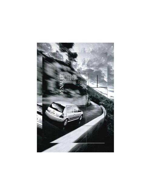 2001 RENAULT CLIO SPORT 2.0 16V BROCHURE NEDERLANDS, Boeken, Auto's | Folders en Tijdschriften, Renault