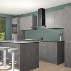 Beton antraciet keuken Nairobi 18928, Verzenden, Nieuw