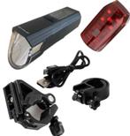 Premium LED-lampenset met remlichtfunctie, Fietsen en Brommers, Fietsaccessoires | Fietsverlichting, Nieuw