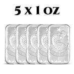 5 Troy Ounce - Zilver .999 - 5 x 1 oz Texas Dont Tread on