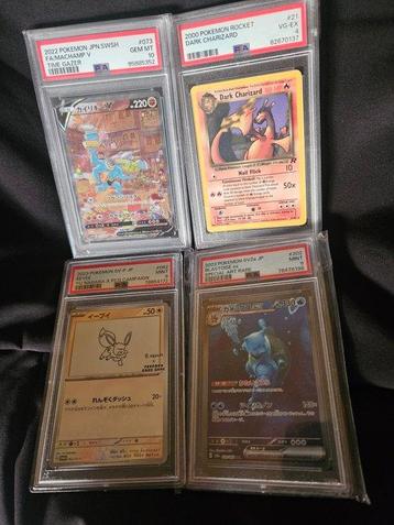 Pokémon - 4 Graded card - PSA 9 beschikbaar voor biedingen