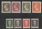 Curaçao 1947 - Complete set hoge waarden Wilhelmina en hoge, Gestempeld