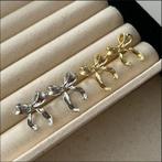 Vintage Metalen Strik Oorbellen voor Dames, Verzenden, Nieuw