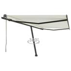 vidaXL Luifel vrijstaand automatisch 450x300 cm crèmekleurig, Verzenden, Nieuw