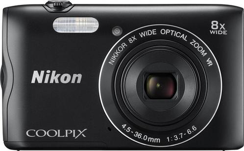 Nikon Coolpix A300 Digitale Compact Camera - Zwart, Audio, Tv en Foto, Fotocamera's Digitaal, Zo goed als nieuw, Verzenden