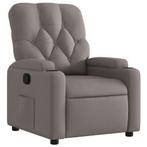 Verstelbare Fauteuil Taupe Stof | Retourdeal | 42% Korting, Eenvoudig en strak, Minder dan 75 cm, Nieuw, Ophalen of Verzenden