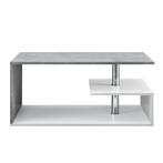 Salontafel Monster 90x50x41cm - wit en betonlook, Huis en Inrichting, Tafels | Salontafels, Verzenden, Nieuw