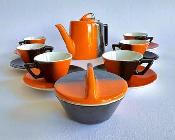 Granit - Koffieservies (14) - Eva Striker Zeisel Art Deco beschikbaar voor biedingen