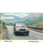 1981 VOLVO 240 DIESELINSTRUCTIEBOEKJE DEENS, Auto diversen, Handleidingen en Instructieboekjes