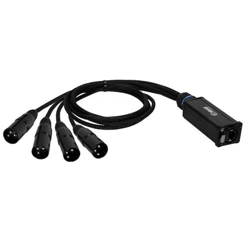 Adam Hall 4 Star Catbox XM3 audio & DMX adapter 4x 3p XLR, Muziek en Instrumenten, Kabels en Stekkers, Nieuw, Ophalen of Verzenden