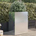 vidaXL Plantenbak 52x48x75 cm roestvrij staal zilverkleurig, Verzenden, Nieuw, Metaal
