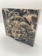 Miniatuur figuur - Bassorilievo testa di Medusa argento 800, Antiek en Kunst