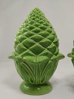 Beeld, Coppia di pigne siciliane realizzate a mano in, Antiek en Kunst, Antiek | Glas en Kristal