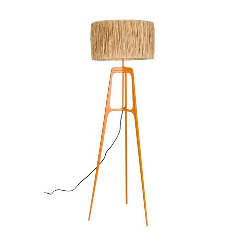*WOONWINKEL* Dutchbone Afra Design Vloerlamp Oranje Driepoot, Huis en Inrichting, Lampen | Vloerlampen, Nieuw, Verzenden