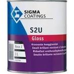 Sigma S2U Gloss - RAL 1000 groenbeige - 1 liter, Beige, Nieuw, Ophalen of Verzenden, Verf