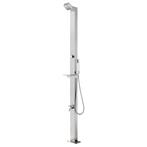 vidaXL Buitendouche 220 cm roestvrij staal, Tuin en Terras, Zwembad-toebehoren, Verzenden, Nieuw