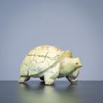 sculptuur, Grote schildpad - 100 mm - Serpentine stone