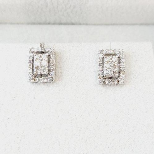 Zonder Minimumprijs - Oorbellen - 14 karaat Witgoud -, Sieraden, Tassen en Uiterlijk, Oorbellen