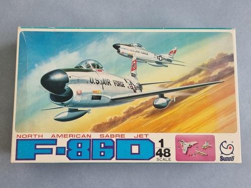 Sunny 102 North American Sabre Jet F-86D 1:48, Hobby en Vrije tijd, Modelbouw | Vliegtuigen en Helikopters, Verzenden