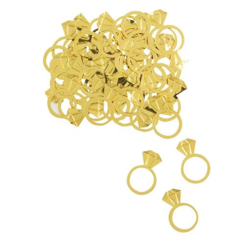 Tafelconfetti Ringen Goud 14gr, Hobby en Vrije tijd, Feestartikelen, Nieuw, Verzenden