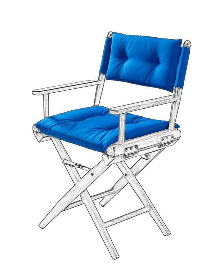 Kussens Regisseursstoel I DeLuxe, Watersport en Boten, Bootonderdelen, Nieuw, Zeilboot of Motorboot, Ophalen of Verzenden