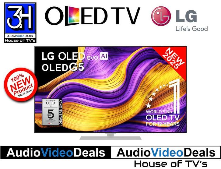 Nieuwe LG OLED65G56LS 65 inch 4K OLED TV Laagste prijs, Audio, Tv en Foto, Televisies, 100 cm of meer, Smart TV, 120 Hz, 4k (UHD)