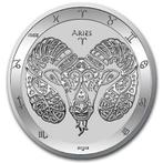Tokelau Zodiac series - Aries 1 oz 2021, Verzenden, Losse munt, Zilver