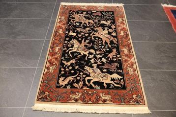 Tabriz-jachtpatroon - Tapijt - 152 cm - 93 cm beschikbaar voor biedingen