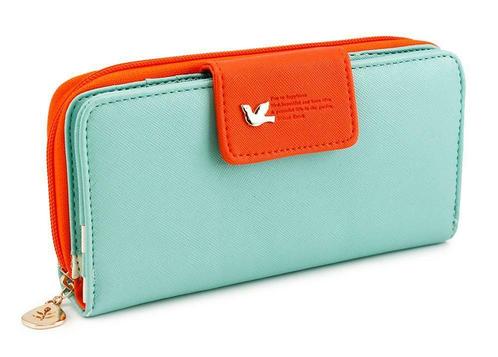 ZILOU Overslagportemonnee Clutch Portefeuille Groen [TIP!], Sieraden, Tassen en Uiterlijk, Portemonnees, Groen, Nieuw, Overige merken