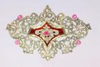 Hanger - 14 karaat Geel goud, Zilver - Ruby, Enamel 1960